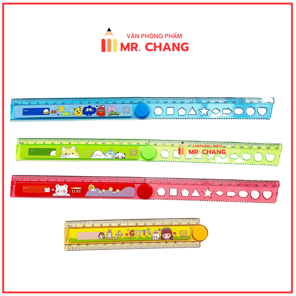 . Thước Gấp 30cm AH-2628 (40 Cây/Lon; 32 Lon/ Thùng)