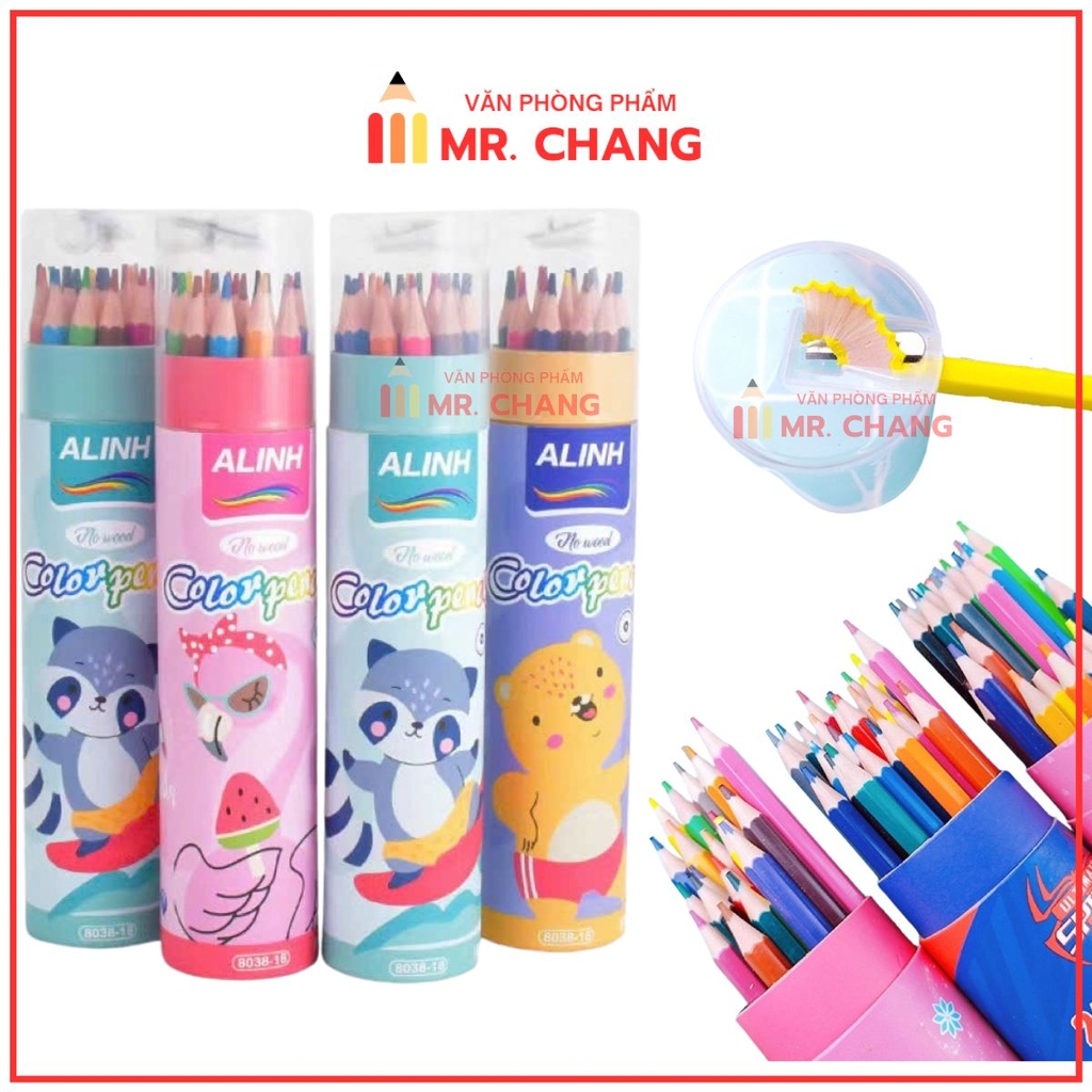 . Lon Bút Chì Màu Kèm Chuốt