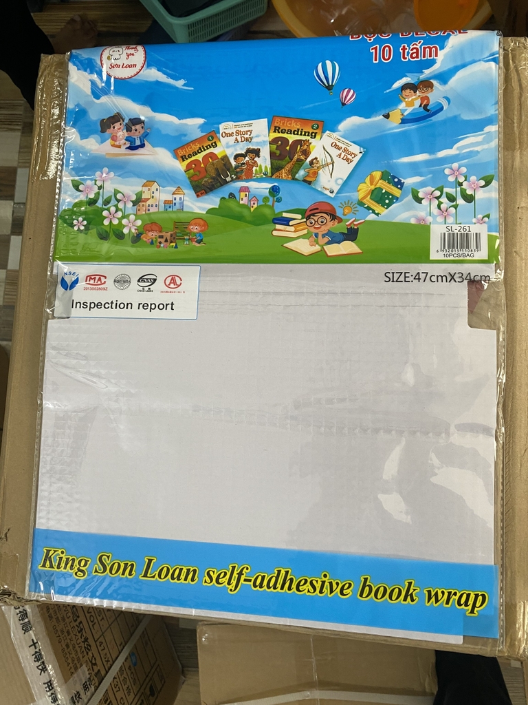 . Bao Decal Dán Kèm 10 Nhãn Tên A4 45x32cm 261 (50 Xấp/ Lốc; 150 Xấp/ Thùng)