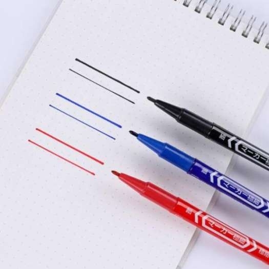 Bút Lông Dầu MO (Xanh, Đỏ, Đen) (10 Cây/ Hộp; 10 Hộp/ Lốc; 30 Lốc/Thùng)