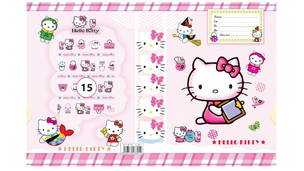 Bìa Bao Tập Kiếng Con Nai Màu và Hình (10 Tờ Cùng Loại/Xấp)