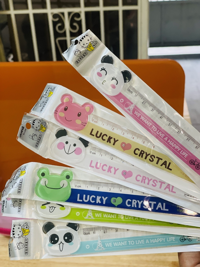 Thước Cứng 15CM Hình dễ thương 708 (36 Cây/Lon) (32 Lon/Thùng)