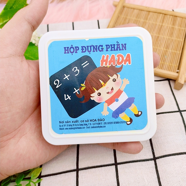 Hộp đựng phấn HADA vuông (10 Hộp/Lốc)