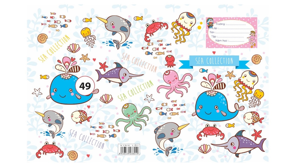 Bìa Bao Tập Kiếng Con Nai Màu và Hình (10 Tờ Cùng Loại/Xấp)