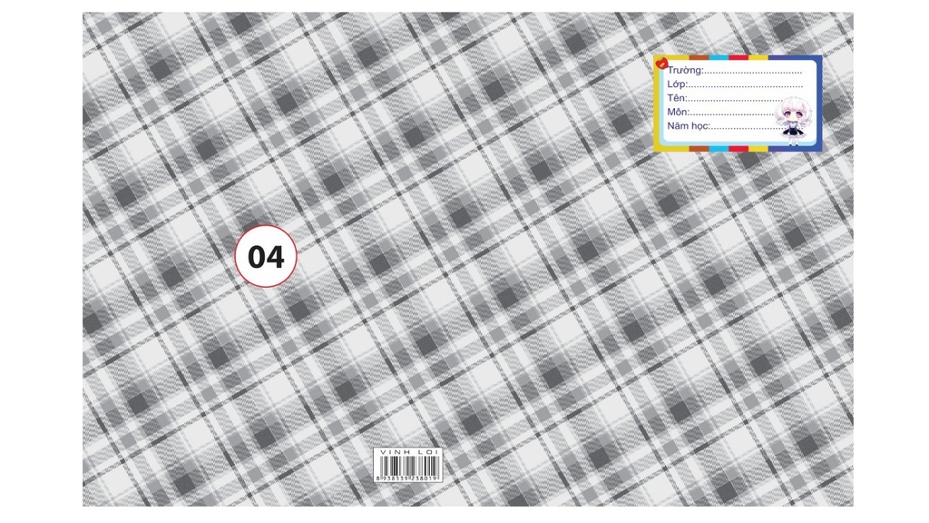 Bìa Bao Tập Kiếng Con Nai Màu và Hình (10 Tờ Cùng Loại/Xấp)