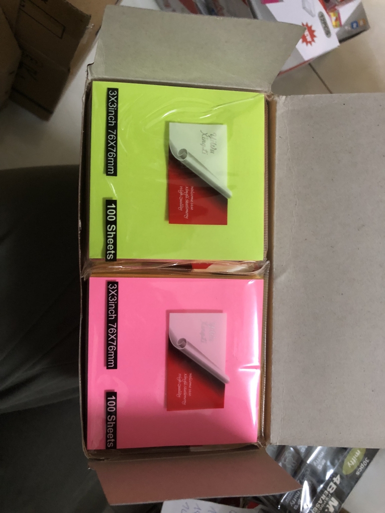 Giấy Note Đủ Màu Xing Li 3x3 S1-3 (12 Xấp/Hộp; 50 Hộp/Thùng)