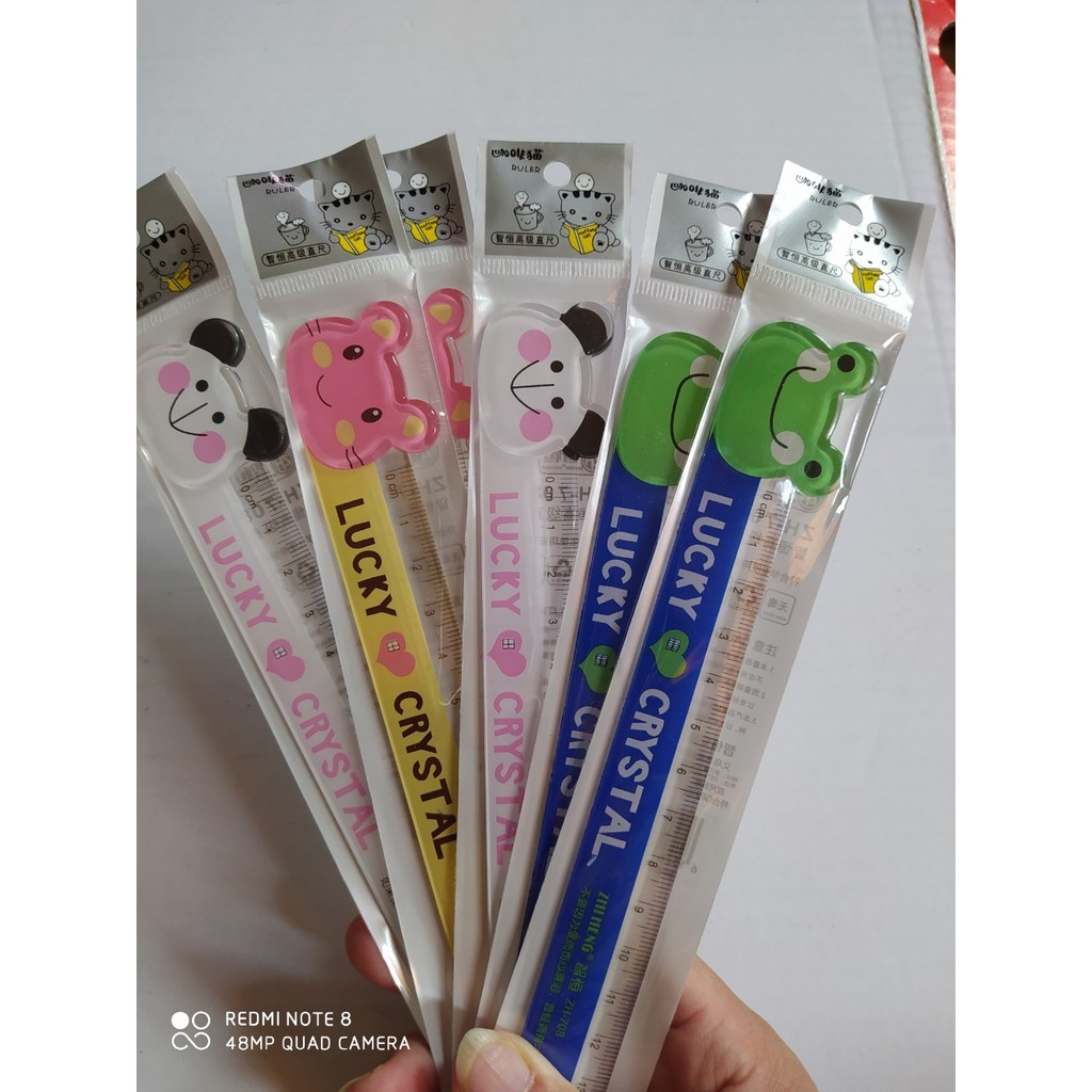 Thước Cứng 15CM Hình dễ thương 708 (36 Cây/Lon) (32 Lon/Thùng)