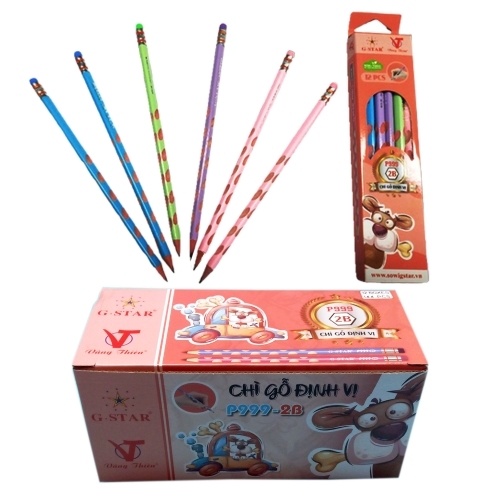 G-Star Bút Chì Định Vị P999 2B Có Gôm (12 Cây/Hộp; 12 Hộp/ Lốc; 20 Lốc/ Thùng)