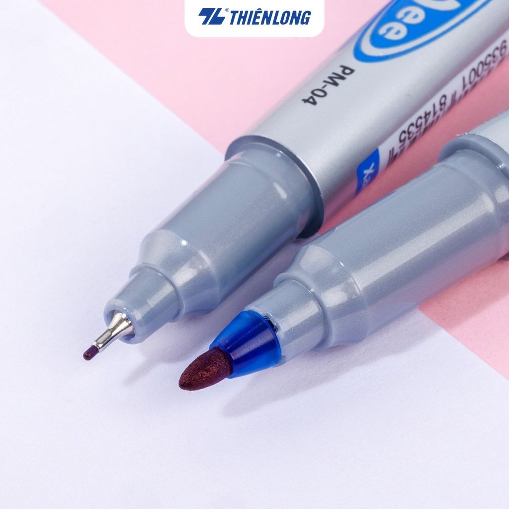 . TL - Bút Lông Dầu Nhỏ PM04 (Xanh, Đỏ, Đen) (10 Cây/Hộp)