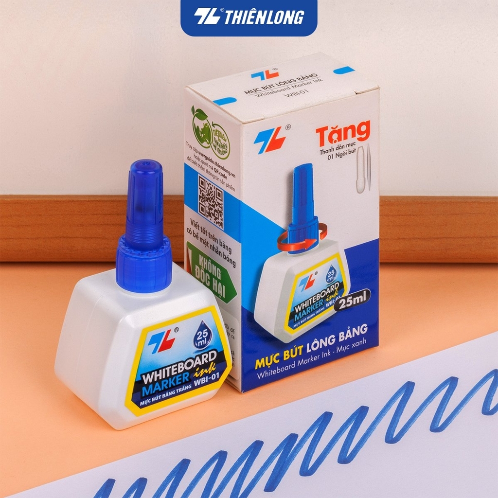 TL - Mực Bút Lông Bảng WBI-01 (Xanh, Đỏ, Đen) (6 chai/Lốc)