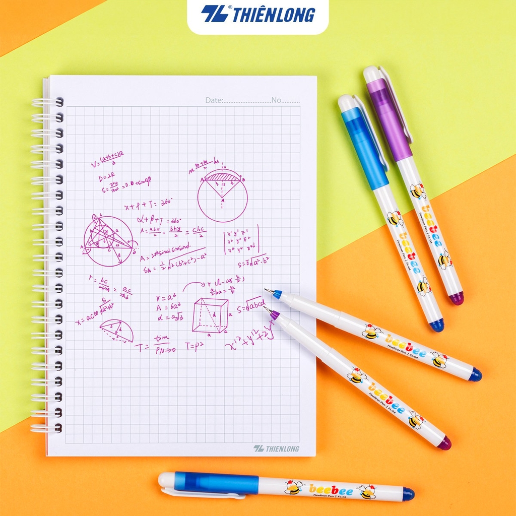 TL - Bút Lông Kim BeeBee FL04 (Xanh, Tím, Đỏ, Đen) (10 Cây/Hộp; 60 Hộp/ Thùng)