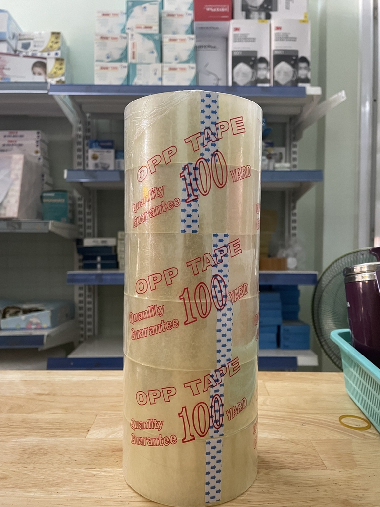 Băng Keo 100 Yard LOẠI DÀY 1,2 Kg (6 Cuộn/Cây)