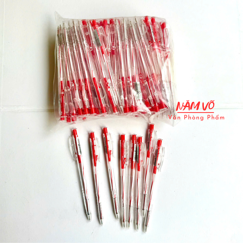 . Bút Bi Aihao Đầu Bấm 207 BỊCH (100 Cây/ Bịch; 32 Bịch/Thùng)