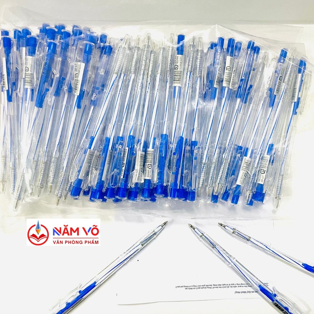 . Bút Bi Aihao Đầu Bấm 207 BỊCH (100 Cây/ Bịch; 32 Bịch/Thùng)