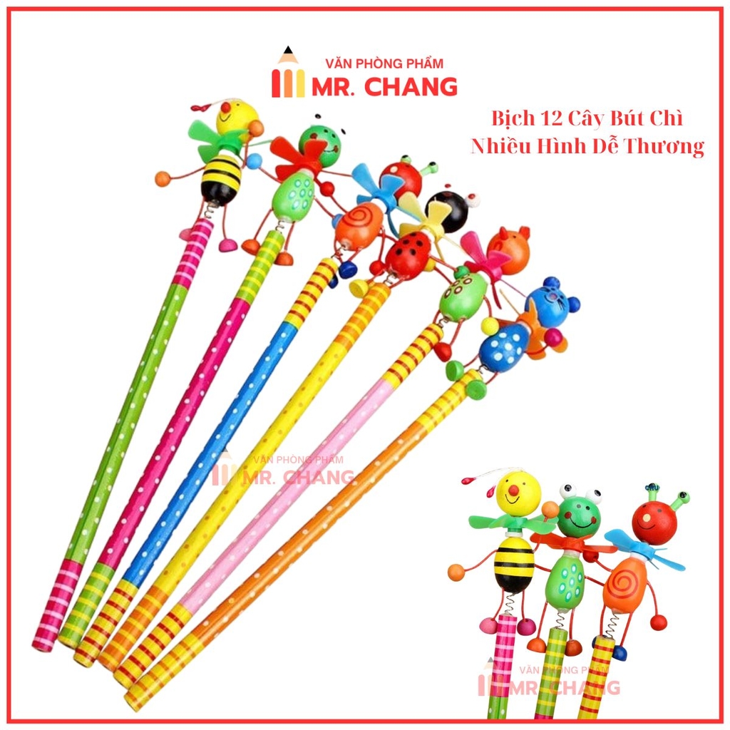 . Bút Chì Gỗ Chong Chóng (12 Cái/Bịch; 200 Bịch/Thùng)