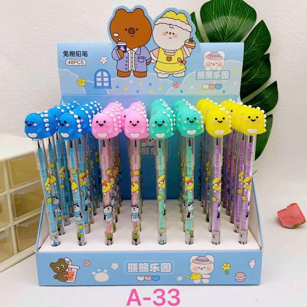 . Bút Chì Khúc Đầu Thú Hình Dễ Thương (48 Cây/ Lốc) ZC-911; ZC-189; A-10; ZC-600; ZC-189; A-16; ZC-212; ZC-600; ZC-117; ZC-132; ZC-153; ZC-195; ZC-179