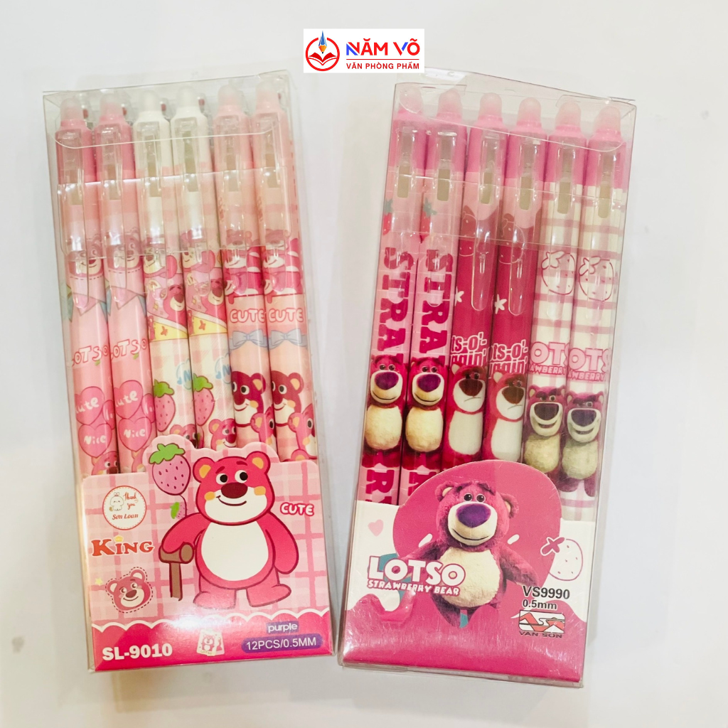 Bút Gel Bấm Xóa Được HỘP KIẾNG VS, King (12 Cây/Hộp; 12 Hộp/Lốc; 16 Lốc/Thùng)