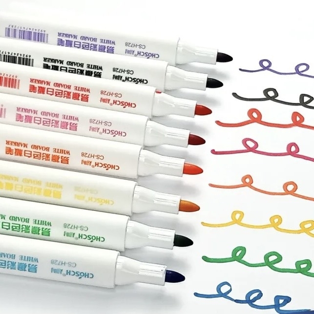 Bút Lông Bảng 8 Màu Chosch H728 (20 Hộp/ Lốc; 8 Lốc/ Thùng)