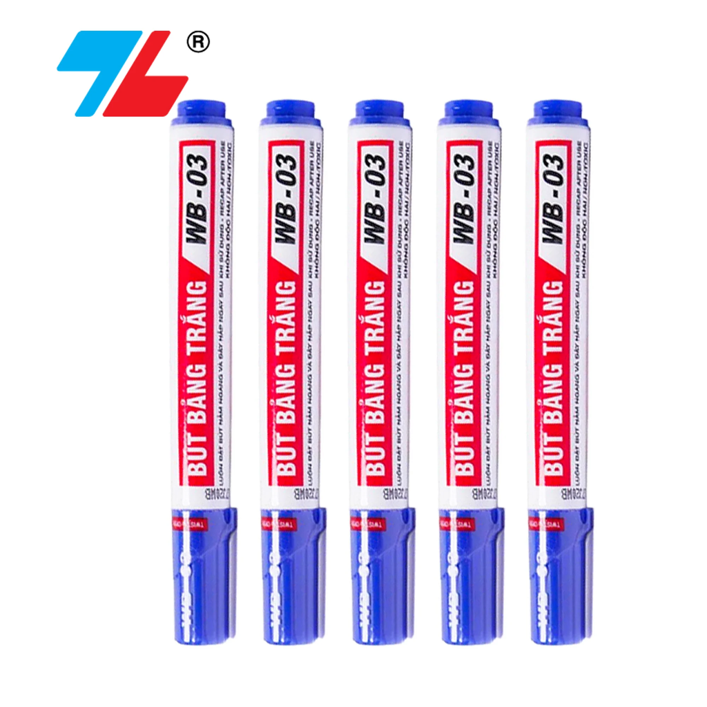 TL - Bút Lông Bảng Loại Lớn WB03 (Xanh, Đỏ, Đen) (10 Cây/Hộp)