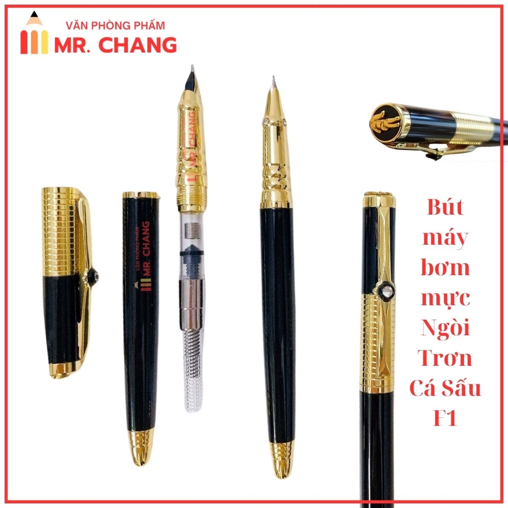 . Bút Máy Bơm Mực đính kim cương F1 (15 Cây/Hộp)
