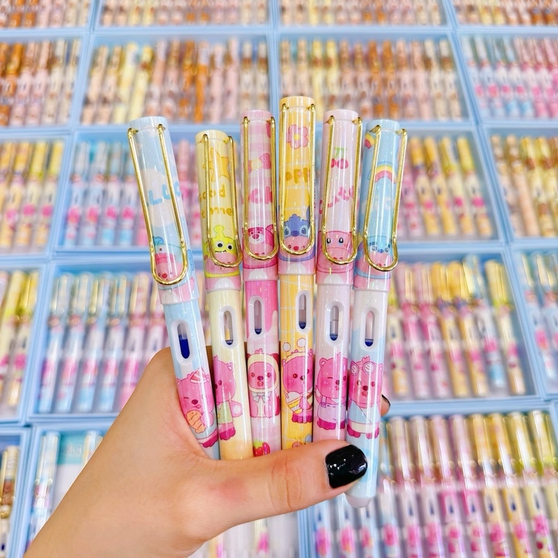 . Bút Máy NẮP ĐẬY Ống Mực Xóa Được (12 Cây/Hộp) 7002;7012;7003;7005;7006;4073;437;4659;4022;T98