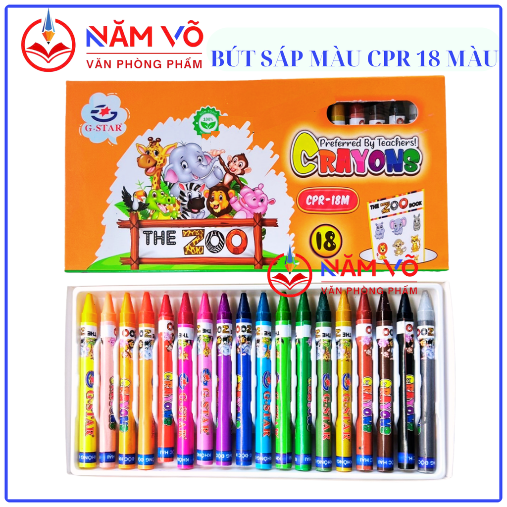 G Star Bút Sáp Màu CPR - 24 Màu (10 Hộp/ Lốc; 120 Hộp/ Thùng)