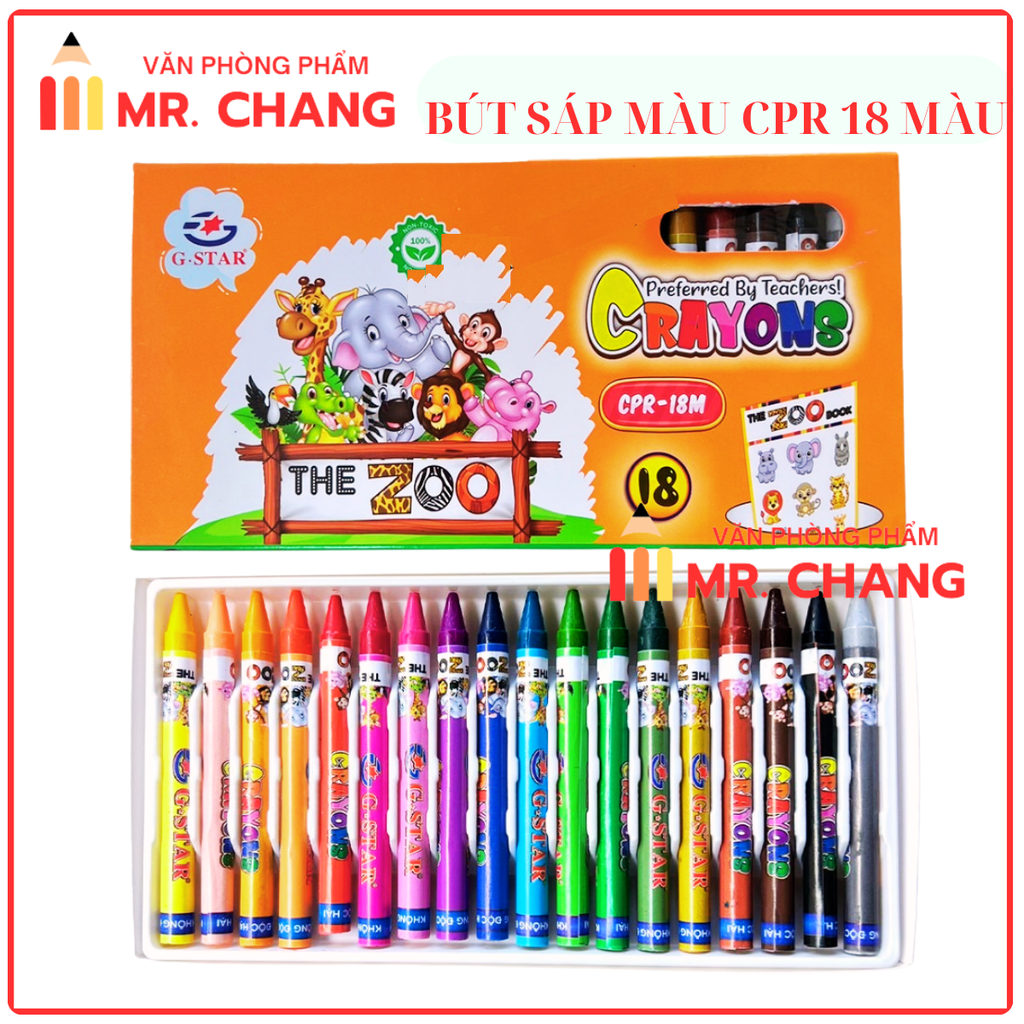 G-Star Bút Sáp Màu CPR - 12 Màu (10 Hộp/ Lốc; 180 Hộp/ Thùng)