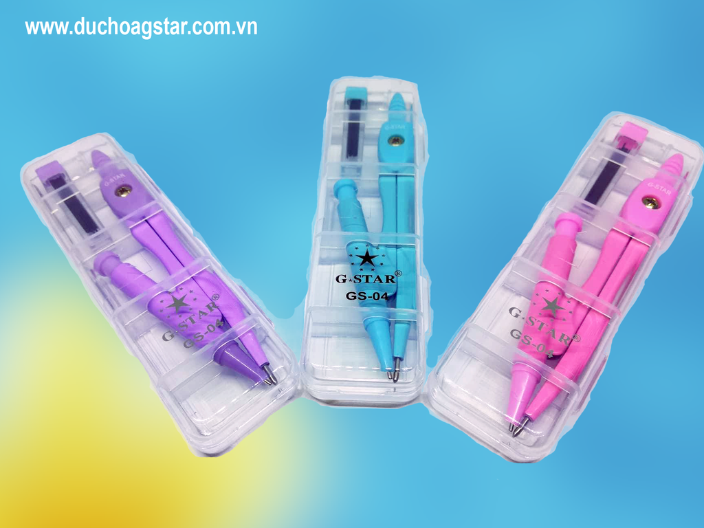 G-Star Compa Bút Chì Bấm GS04 (24 Bộ/Hộp; 24 Hộp/ Thùng)