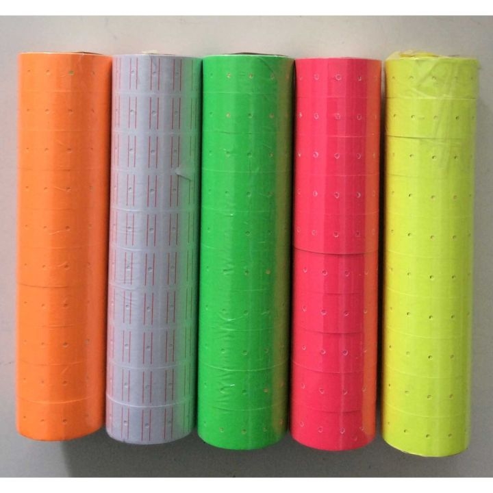 Cuộn bấm giá MÀU (10 Cuộn nhỏ/Cây) (10 Cây/ Hộp) (10 Hộp/Thùng)