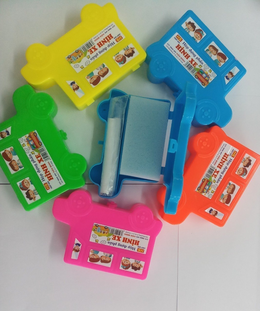 HS Hộp đựng phấn (Hình Bướm, Panda, Xe, Hello Kitty, Cá, Doremon) (10 hộp/ Lốc)