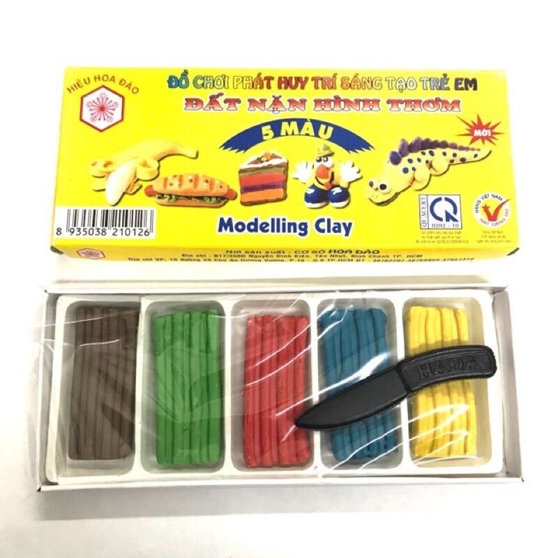 Hada Đất Nặn Hình Thơm Hoa Đào