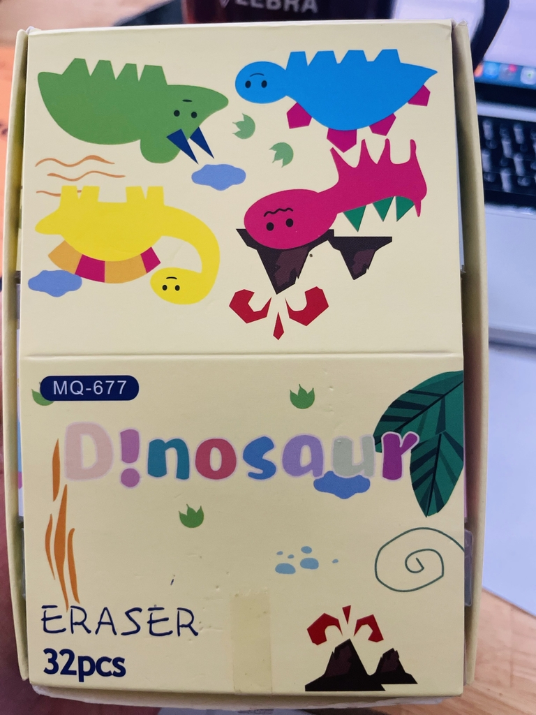 . Gôm Thỏi Thơm KHỦNG LONG MQ 677 (32 Cục/ Lốc) (32 Lốc/ Thùng)