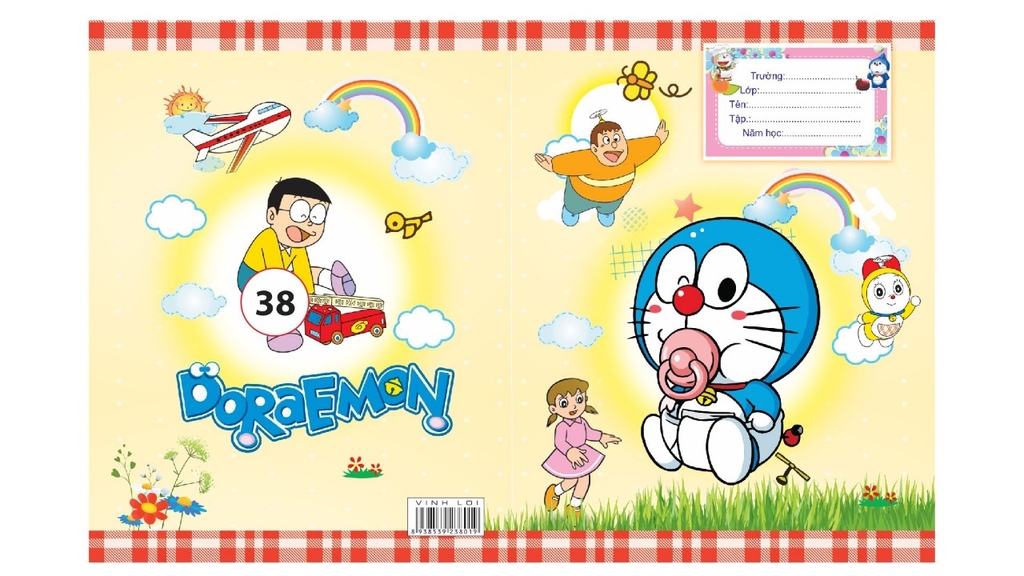 Bìa Bao Tập Kiếng Con Nai Màu và Hình (10 Tờ Cùng Loại/Xấp)