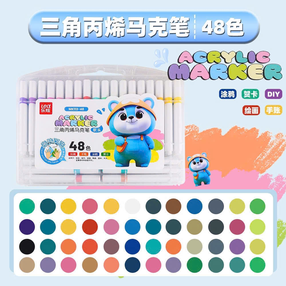 . Màu Acrylic Lex MK 113 (Thân Tam Giác, Ngòi Nhọn)