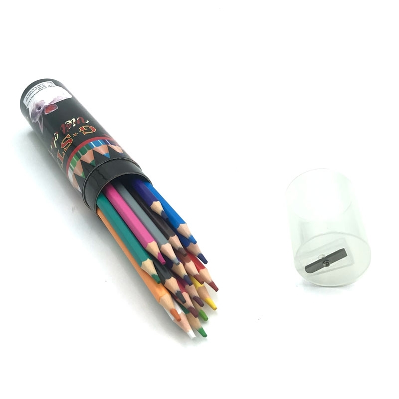 G-Star Bút Chì Màu Ống Tròn (Kèm chuốt, vỏ giấy) CP2