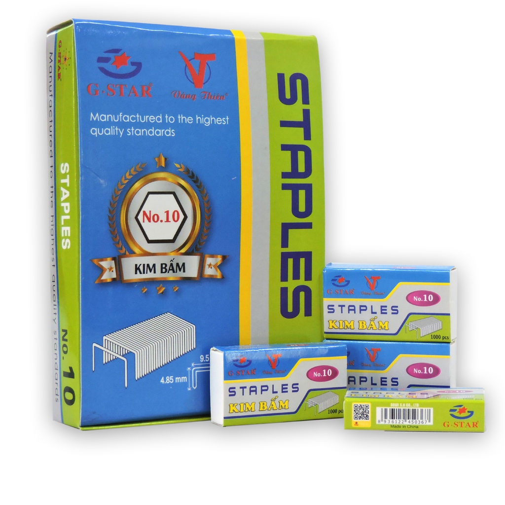 G-Star Kim Bấm Số 10 (20 Hộp Nhỏ/Hộp Lớn; 40 Hộp Lớn/ Thùng)