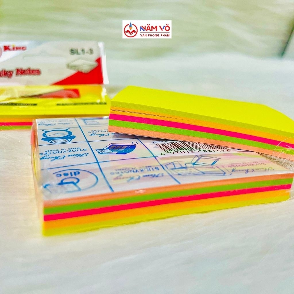 Giấy Note Đủ Màu Xing Li 3x4 (12 Xấp/Hộp; 40 Hộp/Thùng)