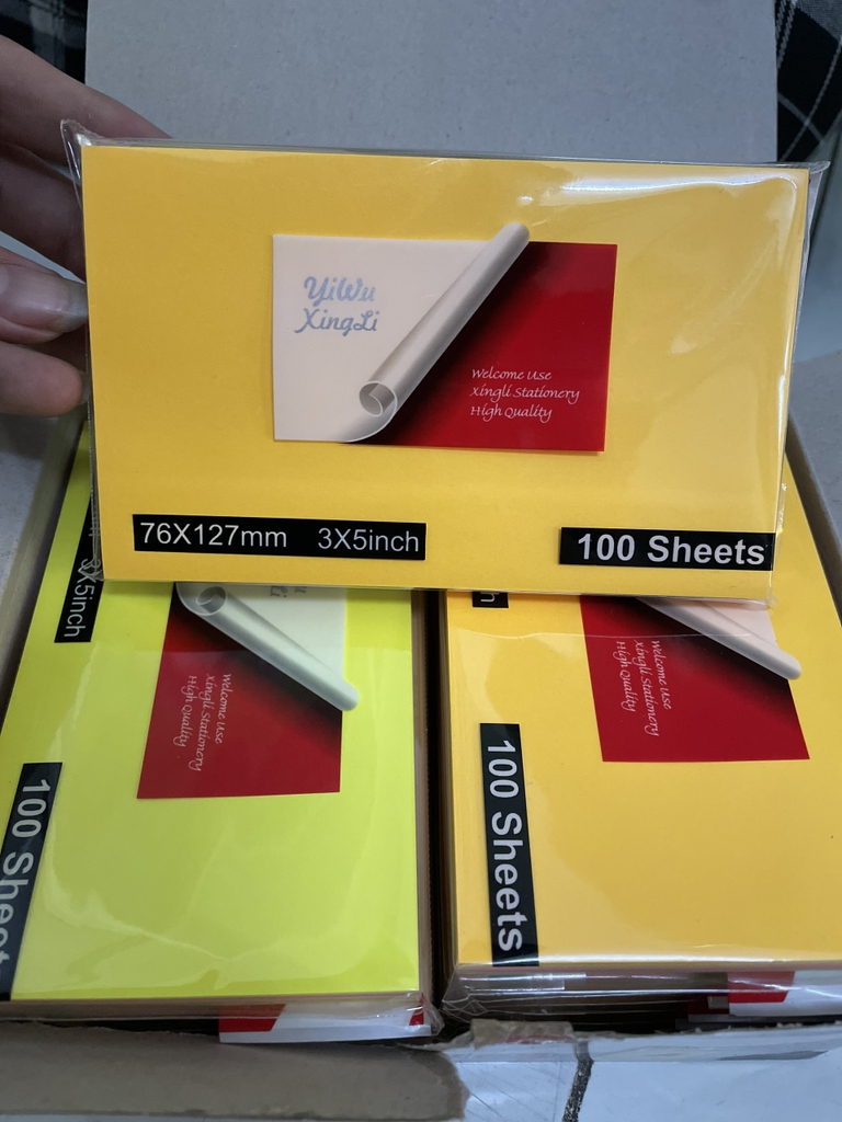 Giấy Note Đủ Màu Xing Li 3x5 (12 Xấp/Hộp; 30 Hộp/Thùng)