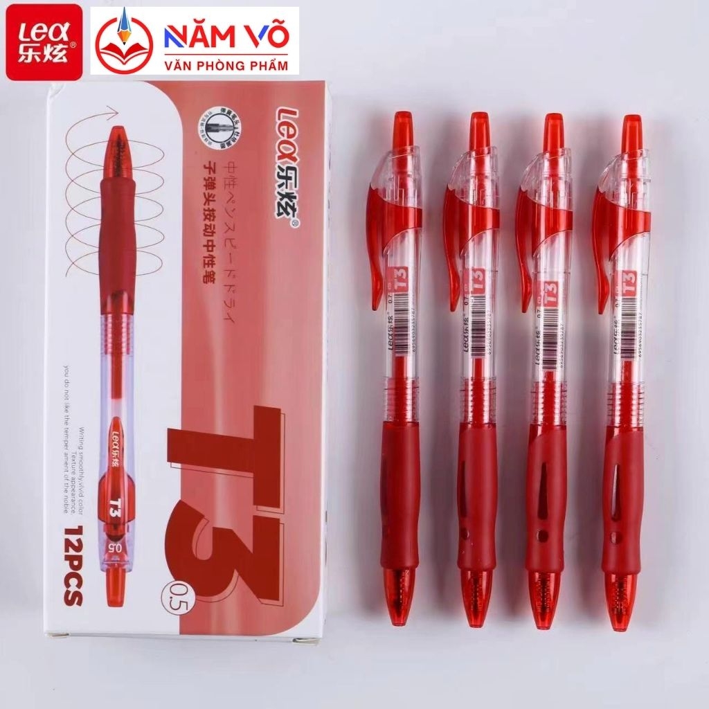 Bút Bi Bấm Nước Lex T3, S08 (Xanh, Tím, Đỏ, Đen) (12 Cây/Hộp; 144 Hộp/Thùng)