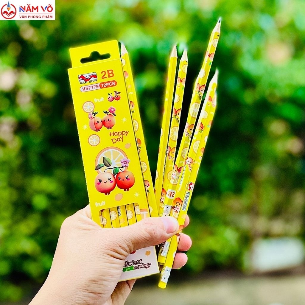 Bút chì đủ mẫu dễ thương Vân Sơn VS 7779 (12 Cây/Hộp; 12 Hộp/Lốc; 240 Hộp/Thùng)
