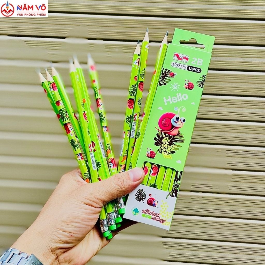 Bút chì đủ mẫu dễ thương Vân Sơn VS 7779 (12 Cây/Hộp; 12 Hộp/Lốc; 240 Hộp/Thùng)