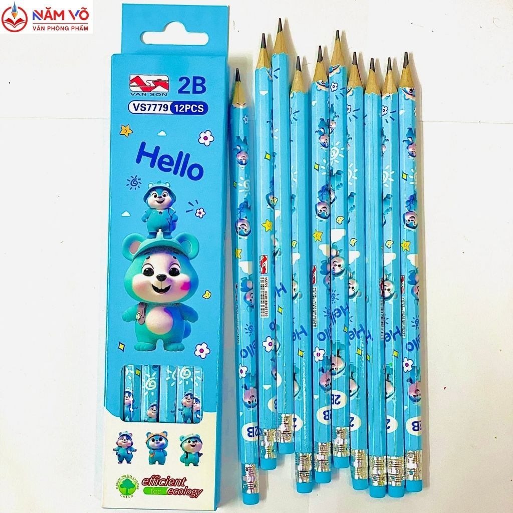 Bút chì đủ mẫu dễ thương Vân Sơn VS 7779 (12 Cây/Hộp; 12 Hộp/Lốc; 240 Hộp/Thùng)