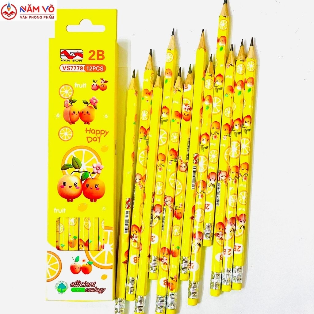 Bút chì đủ mẫu dễ thương Vân Sơn VS 7779 (12 Cây/Hộp; 12 Hộp/Lốc; 240 Hộp/Thùng)