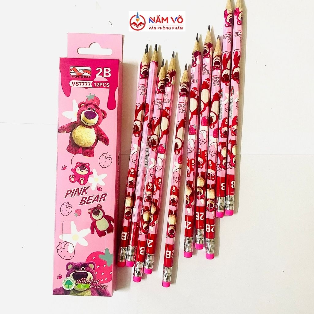 Bút chì đủ mẫu dễ thương VS 7777; 668 (12 Cây/Hộp; 12 Hộp/Lốc; 20 Lốc/ Thùng)