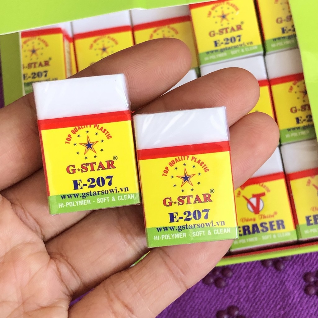 G-Star Gôm E207 (30 Cục/ Lốc; 30 Lốc/ Thùng)