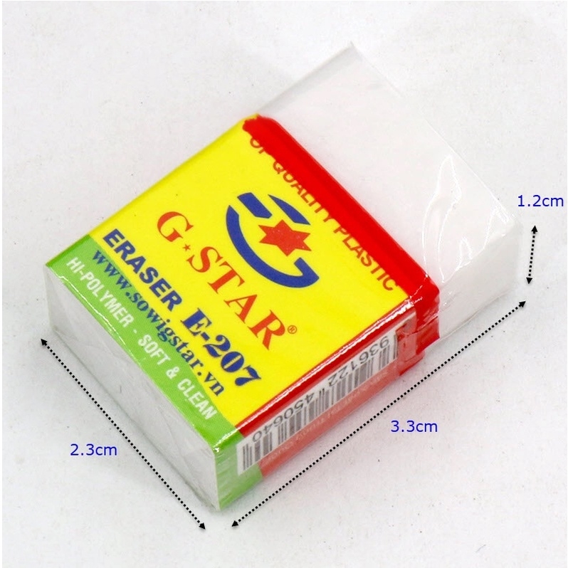 G-Star Gôm E207 (30 Cục/ Lốc; 30 Lốc/ Thùng)