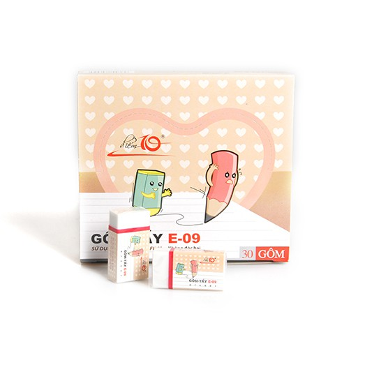 TL - Gôm Trắng Nhỏ E09 (30 Cục/Hộp)