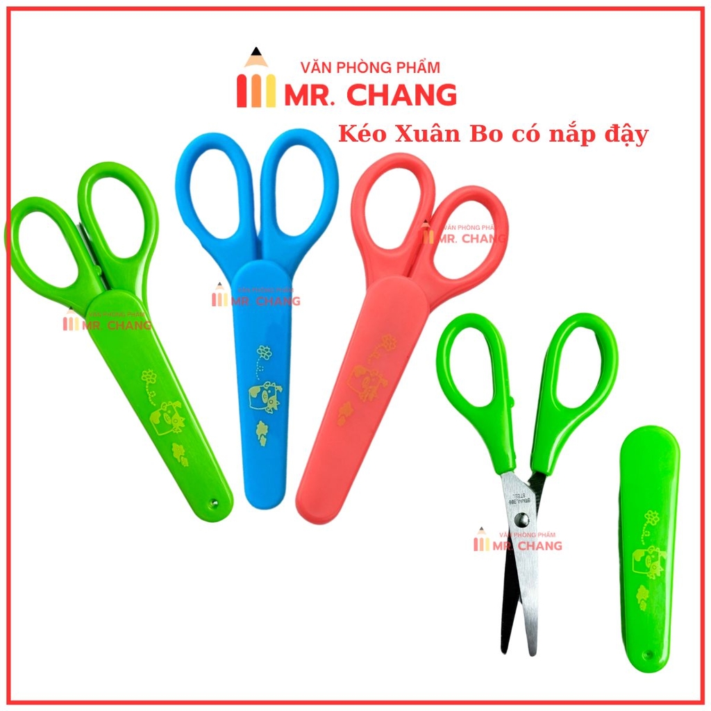 . Kéo Xuân Bo CÓ NẮP Loại 1 (24 Cây/Hộp; 30 Hộp/Thùng)