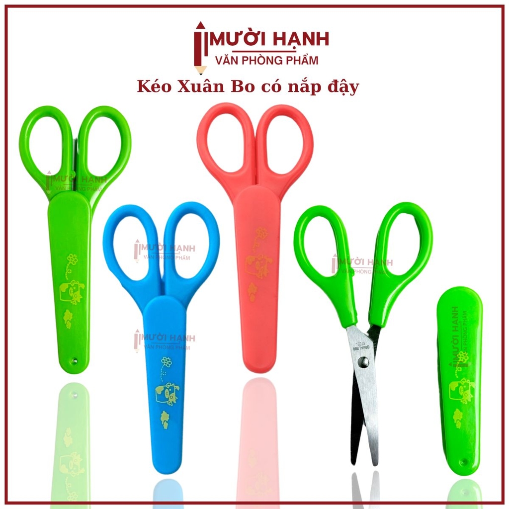 . Kéo Xuân Bo CÓ NẮP Loại 1 (24 Cây/Hộp; 30 Hộp/Thùng)