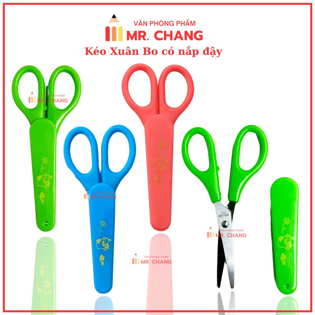 . Kéo Xuân Bo CÓ NẮP Loại 1 (24 Cây/Hộp; 30 Hộp/Thùng)